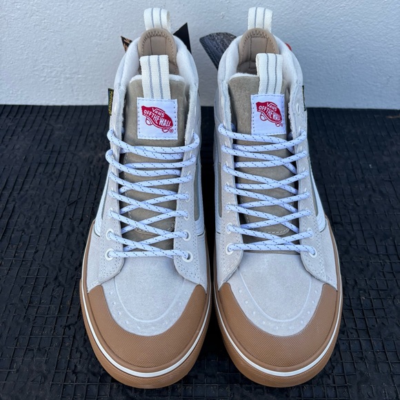 Vans SK8-Hi MTE-2 Primaloft Suede High Top Sneaker Cream Gum Waterproof WMNS 7.5 - Picture 3 of 11